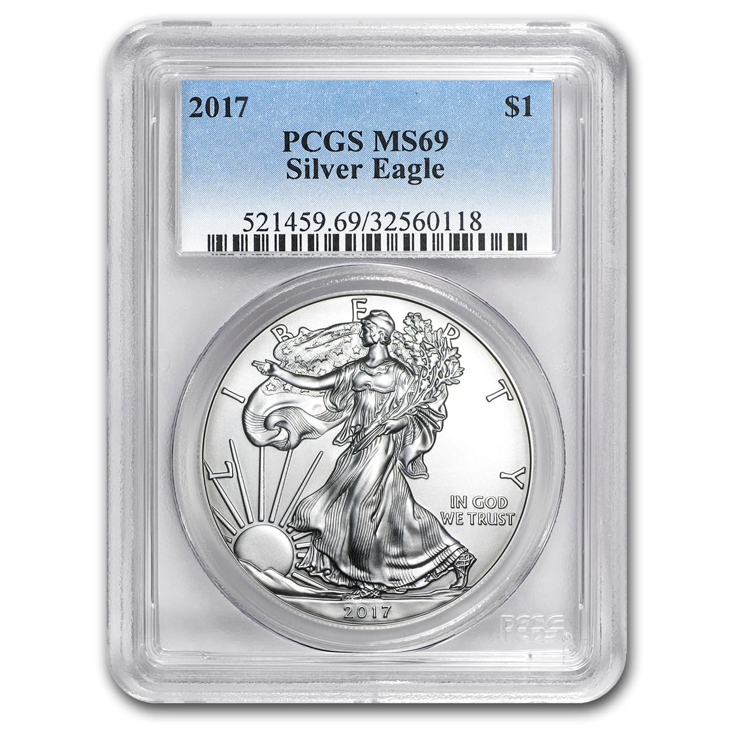 2017 American Silver Eagle MS-69 PCGS
