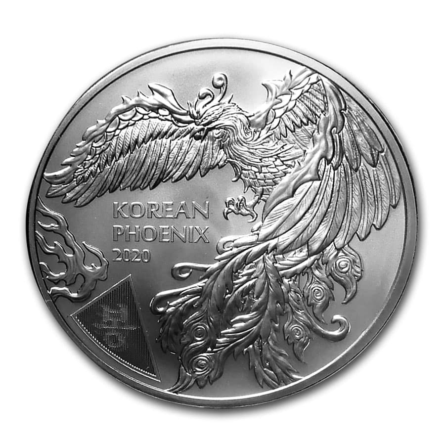 2020 South Korea 1 oz Silver Phoenix BU