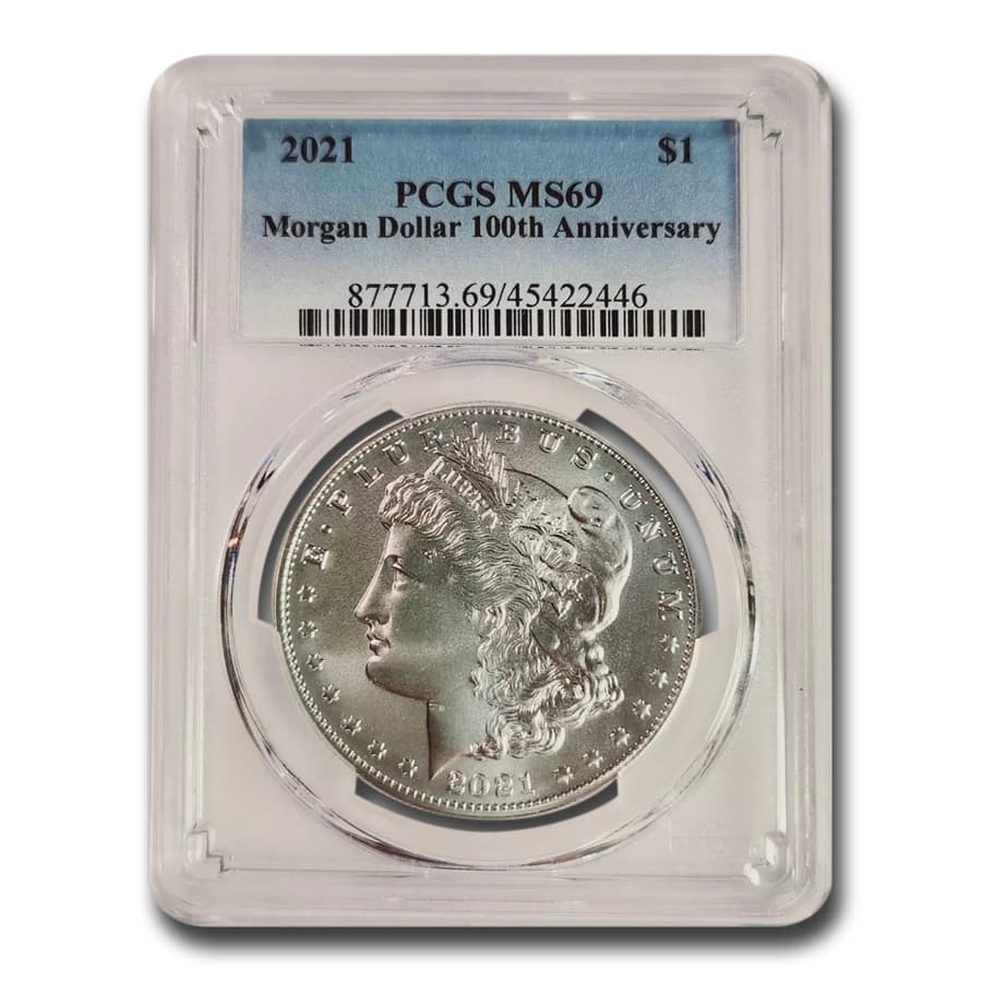 2021 Silver Morgan Dollar MS-69 PCGS