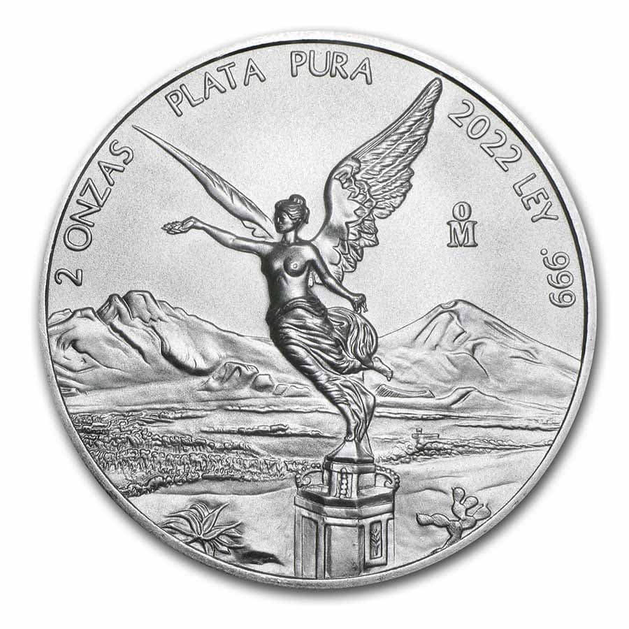 2022 Mexico 2 oz Silver Libertad BU