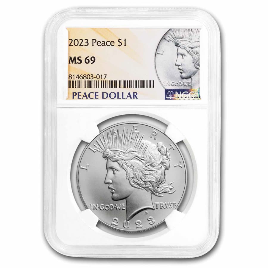 2023 Silver Peace Dollar MS-69 NGC