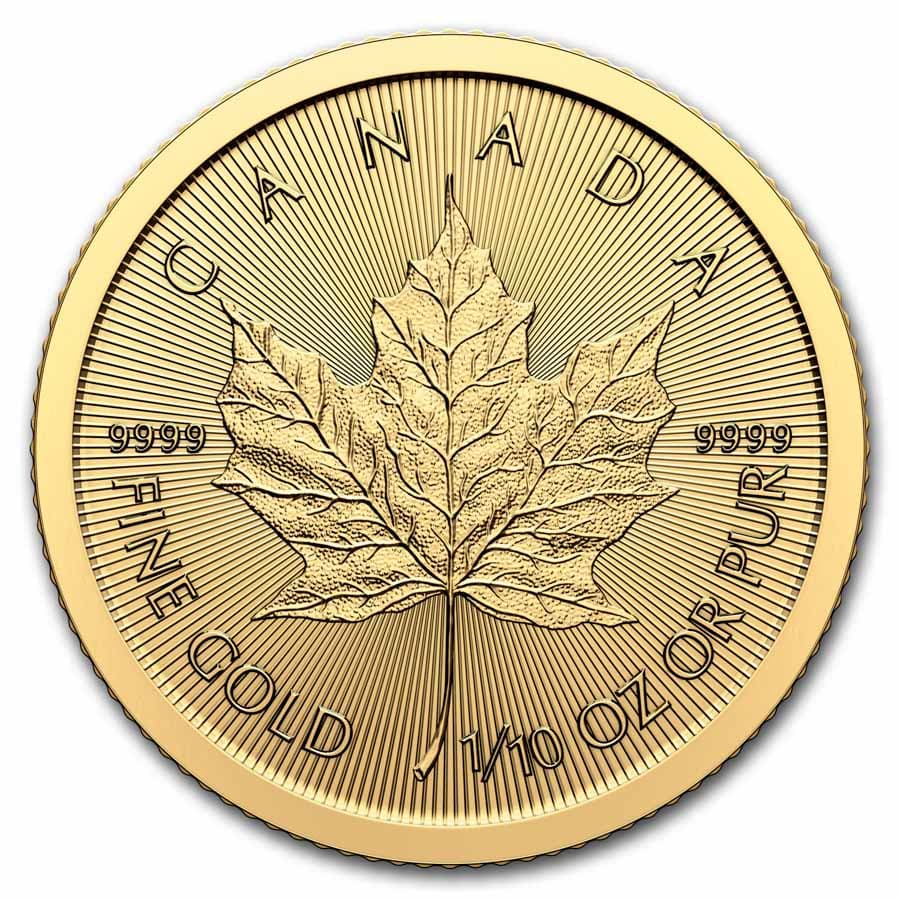 2024 Canada 1/10 oz Gold Maple Leaf BU
