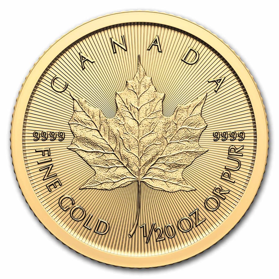 2024 Canada 1/20 oz Gold Maple Leaf BU