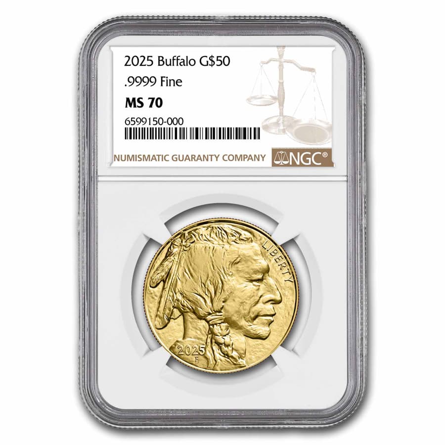 2025 1 oz Gold Buffalo MS-70 NGC