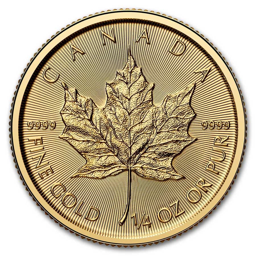 2025 Canada 1/4 oz Gold Maple Leaf BU