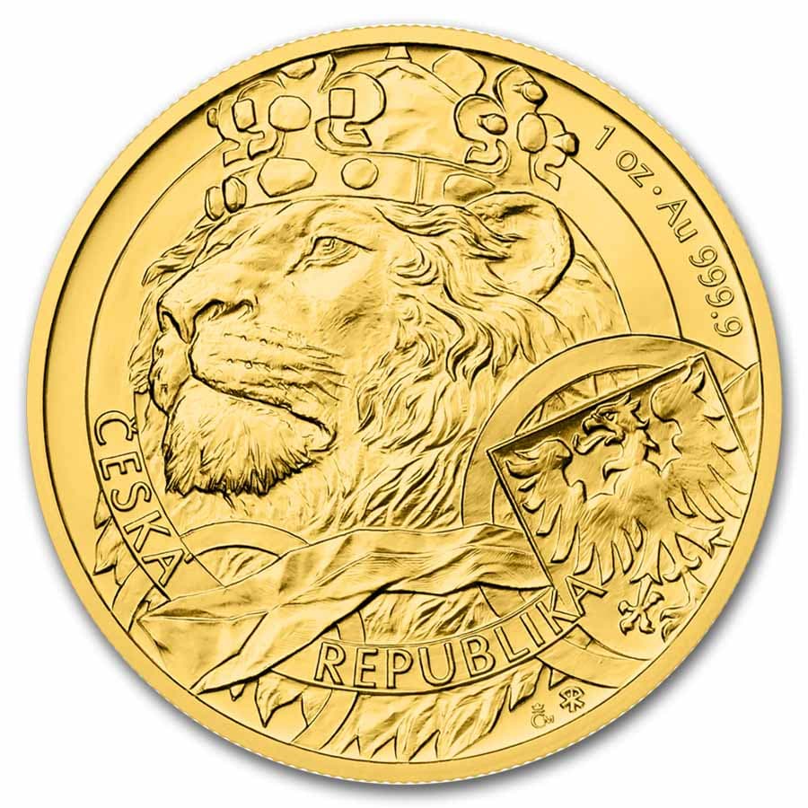 2025 Niue 1 oz Gold Czech Lion BU