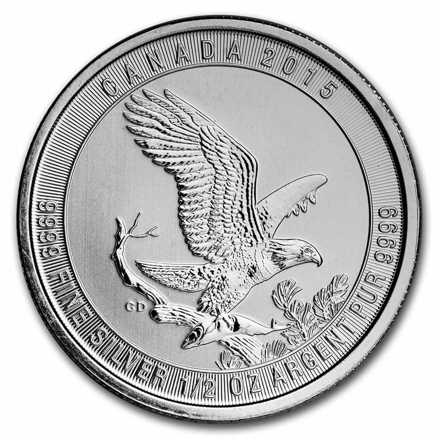 Canada 1/2 oz Silver $2 BU (Random Year)