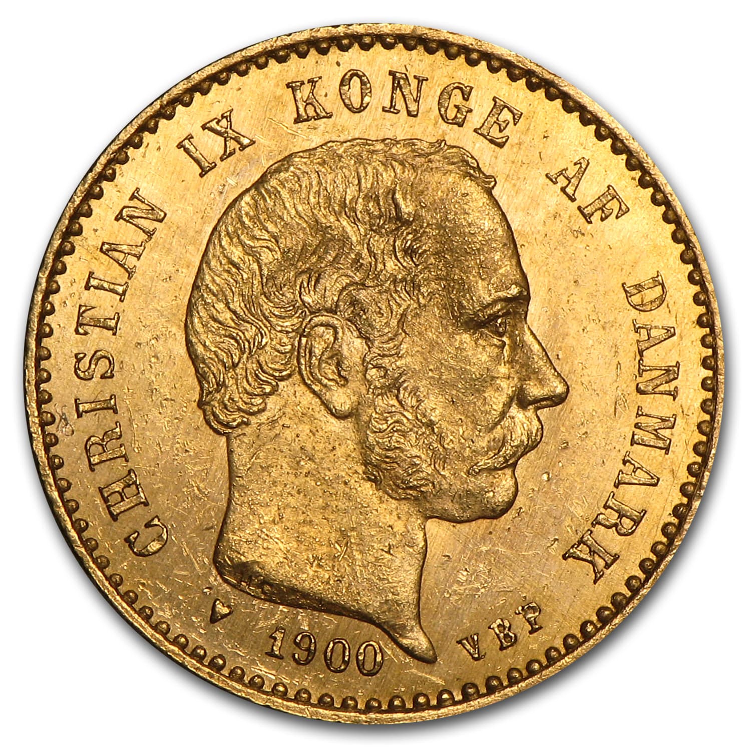 Denmark Gold 10 Kroner (Random) AU