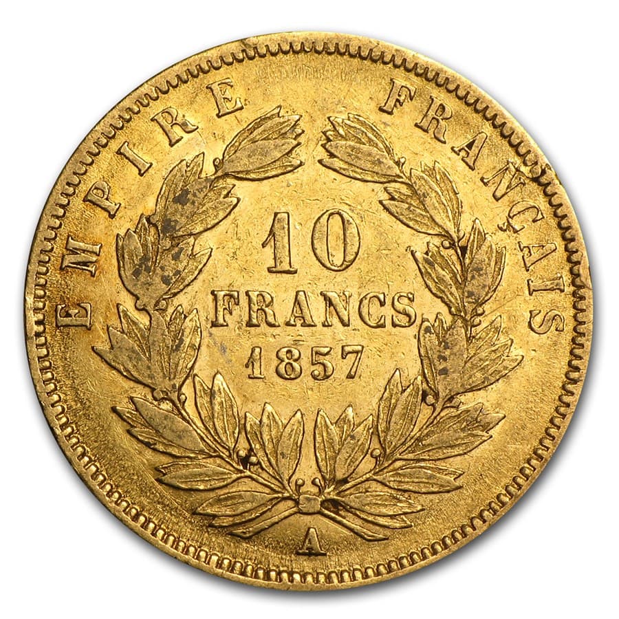 France Gold 10 Francs (Random) Avg Circ