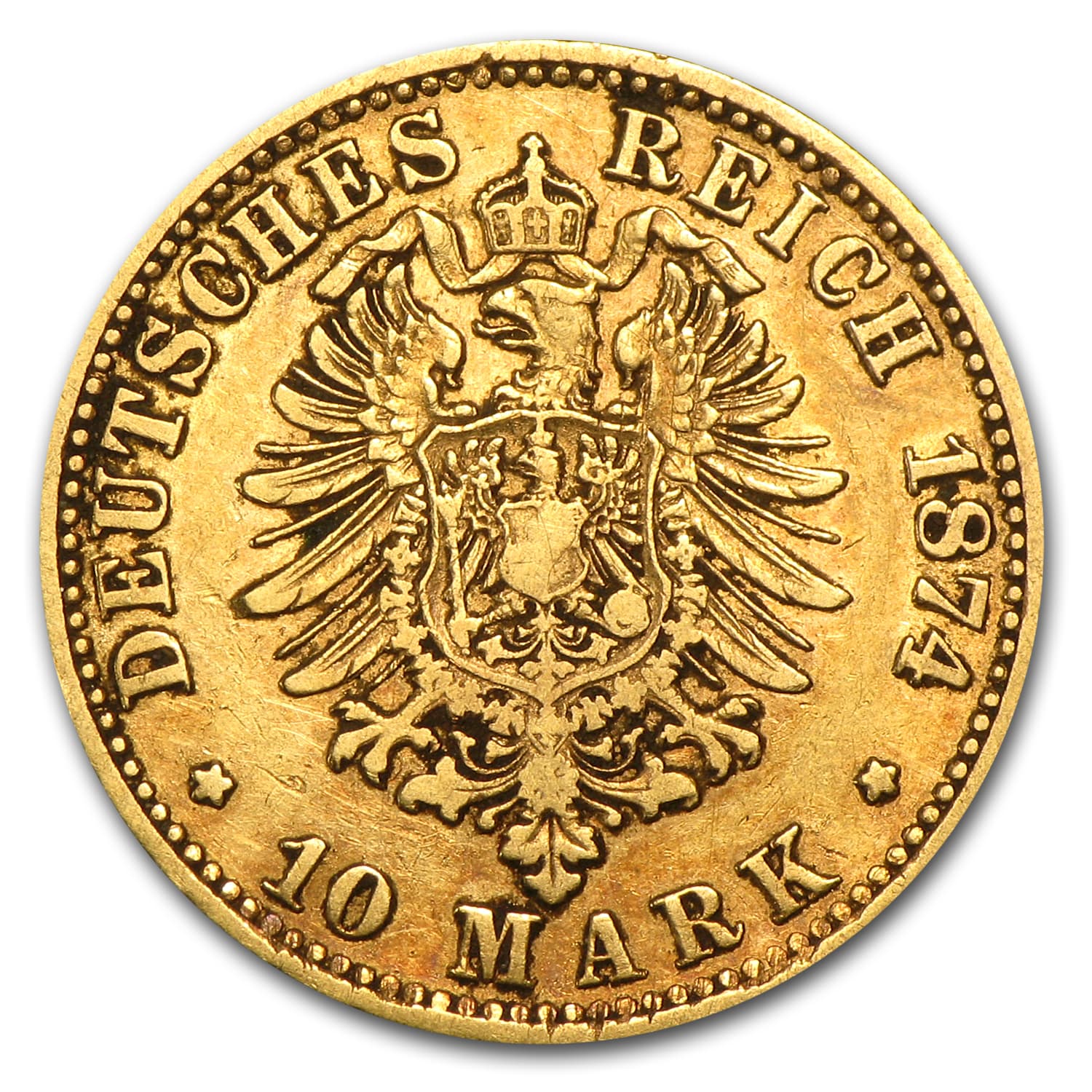 Germany Gold 10 Mark (Random) Avg Circ