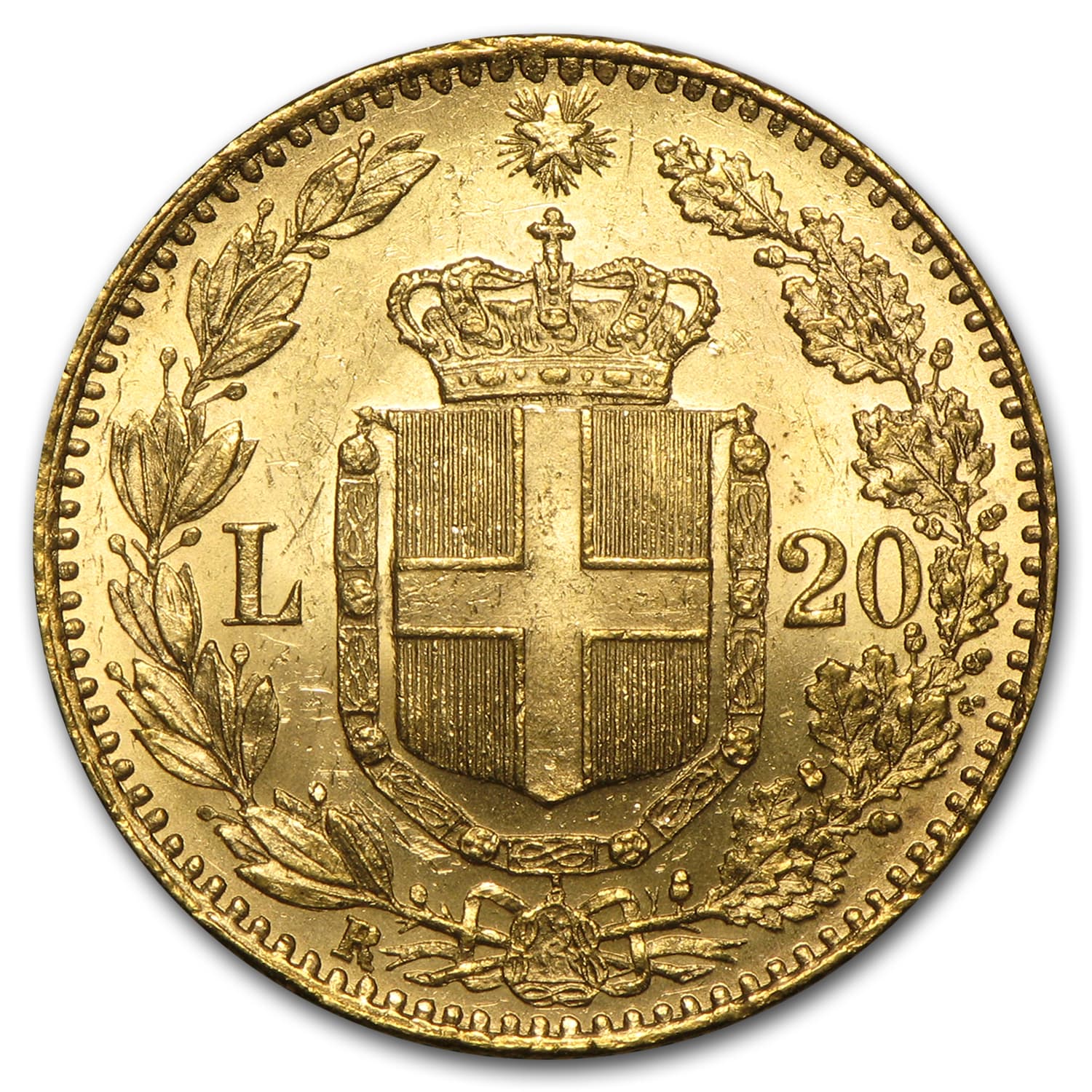 Italy Gold 20 Lire (Random) BU