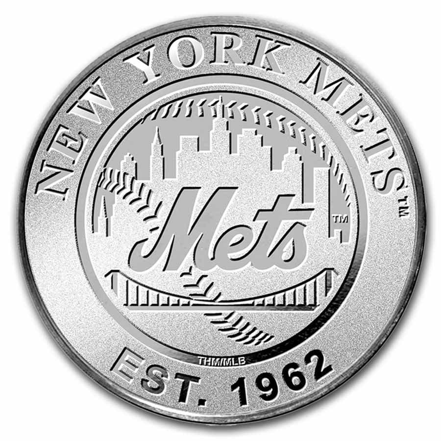 MLB New York Mets 1 oz Silver Round