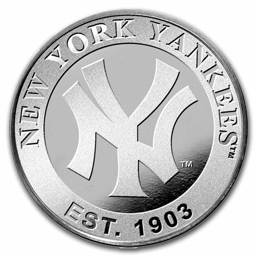 MLB New York Yankees 1 oz Silver Round