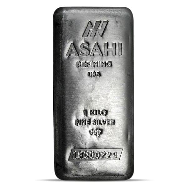 Asahi Kilo Bar - 1 Kilogram (32.151 Troy Oz), .999 Pure Silver