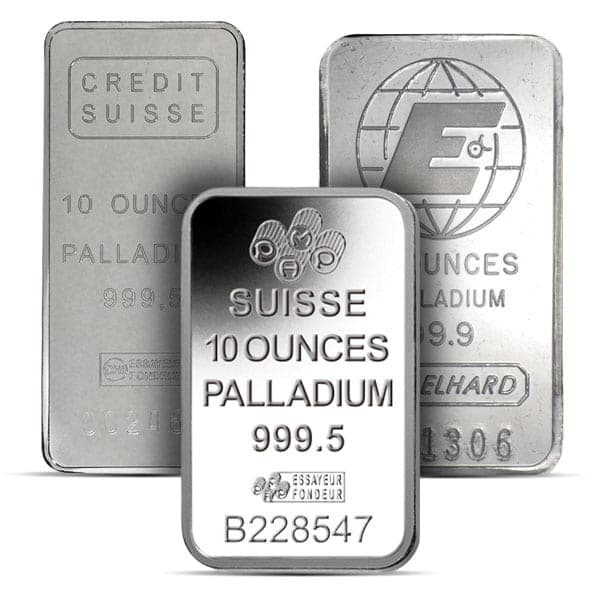 10 Oz Palladium Bars (OUR CHOICE)