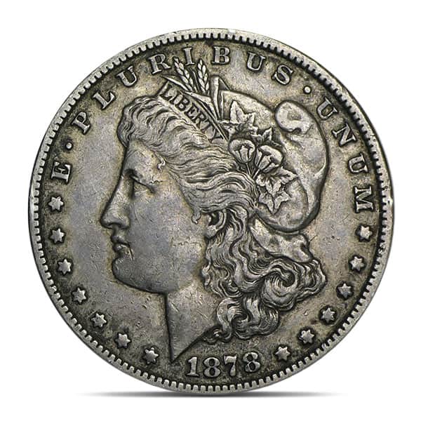 1878-CC Morgan Silver Dollar, XF