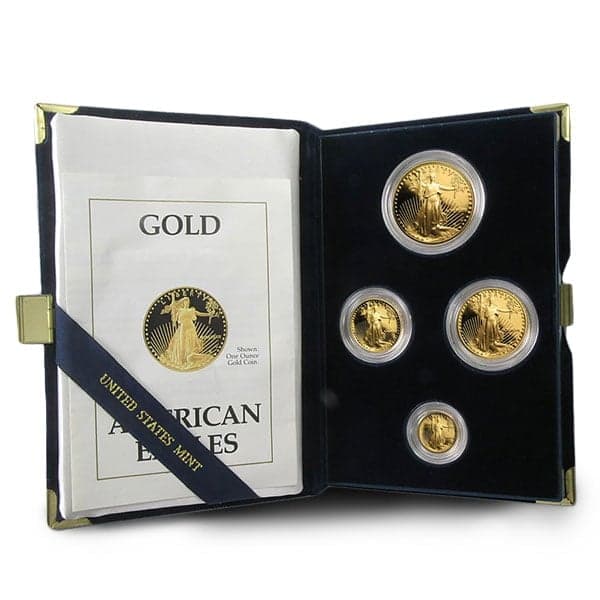 1989 Proof Gold Eagle Set (1 oz, 1/2-oz, 1/4-oz & 1/10-oz)