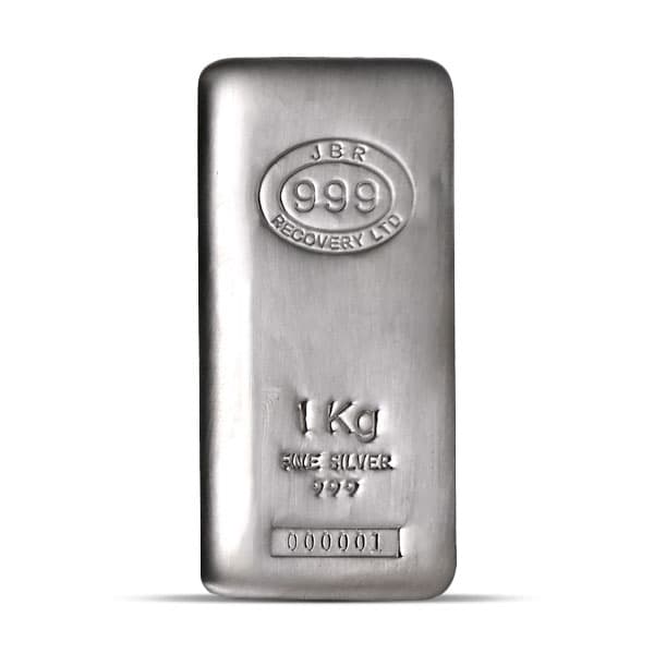 JBR Kilo Silver Bar - 1 Kilogram (32.151 Troy Oz), .999 Pure