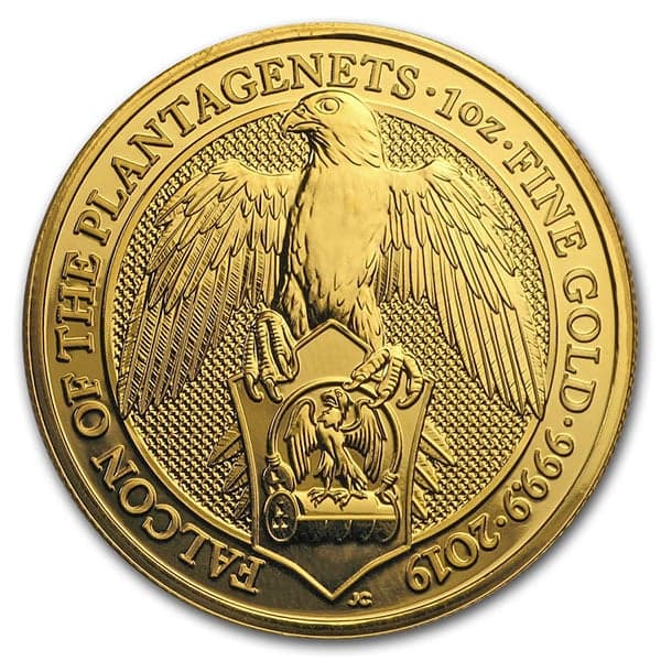 2019 Queen's Beast Falcon - 1 oz .9999 Pure Gold