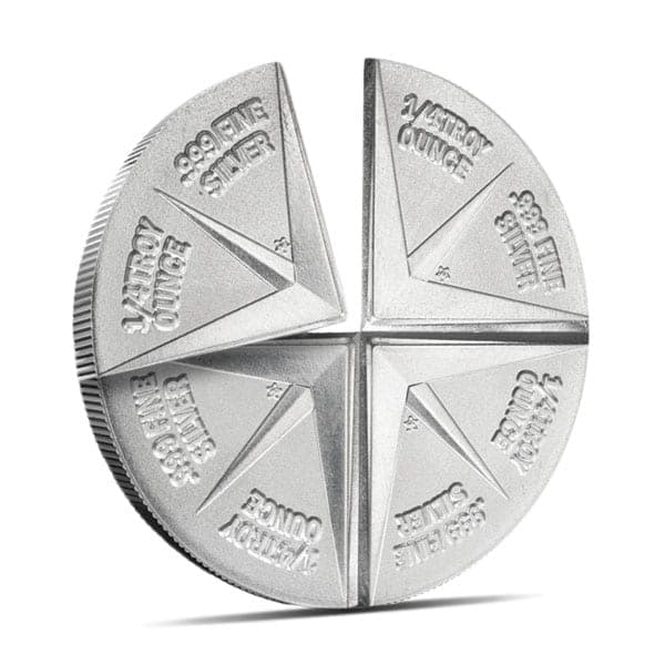 Double - 1 Troy Ounce Divisible Silver Round, .999 Pure