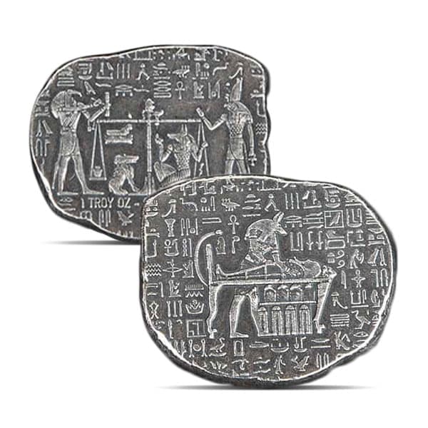 Egyptian Anubis 1 Oz Silver Relic BAR - .999 Pure