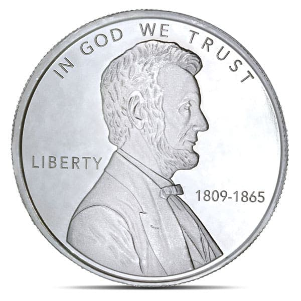 Lincoln Silver Round - 1 Troy Ounce, .999 Pure
