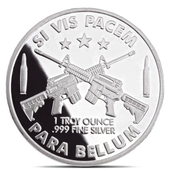 Surplus Ammo and Arms Silver Round - 1 Troy Ounce, .999 Pure