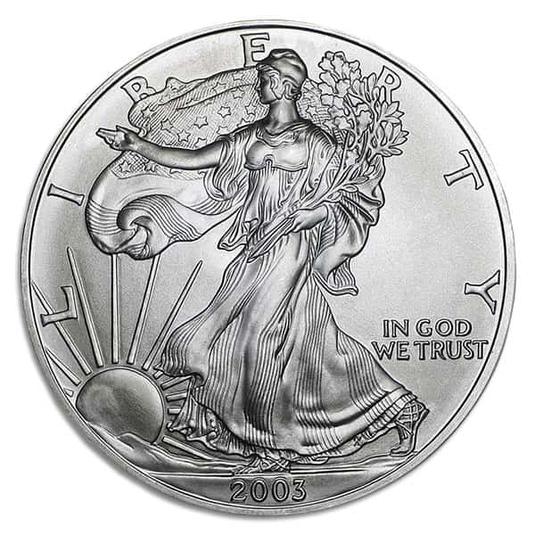 2003 Silver American Eagle - 1 Troy Ounce, .999 Pure