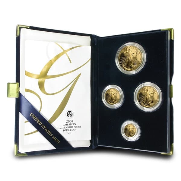 2004 Proof Gold Eagle Set (1 oz, 1/2-oz, 1/4-oz & 1/10-oz)