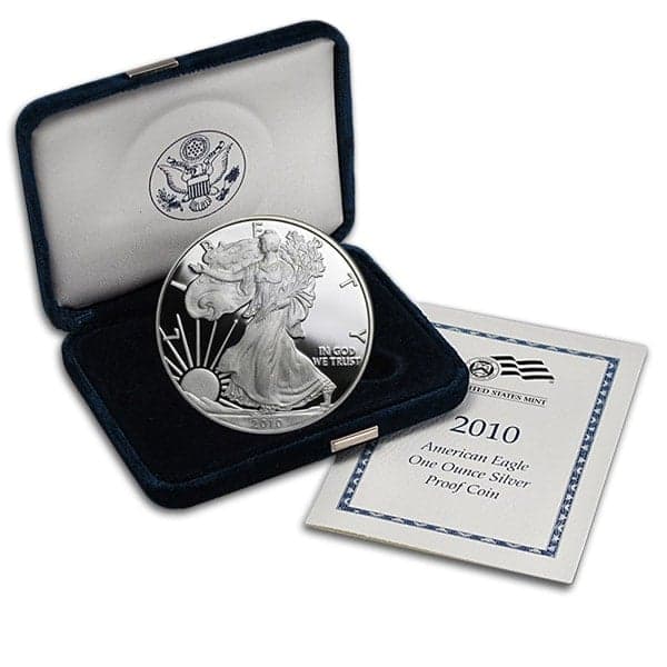2010 Proof Silver American Eagle - 1 Troy Oz .999 Pure