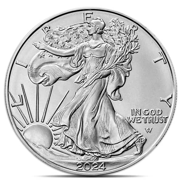 2024 1 oz American Silver Eagle Coin (.999 Pure)