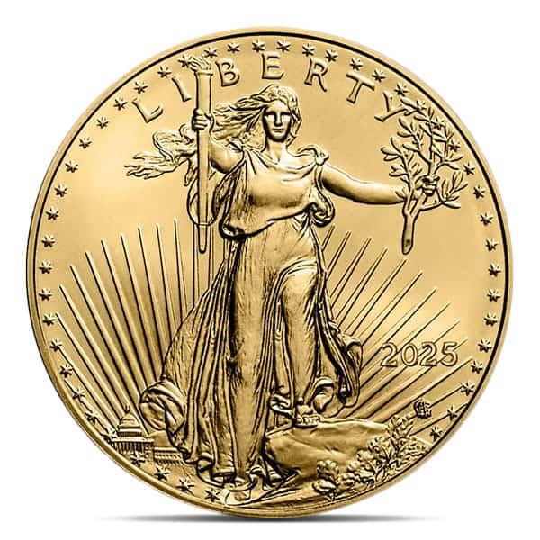 2025 1/4 Oz American Gold Eagle Coin 22k Purity