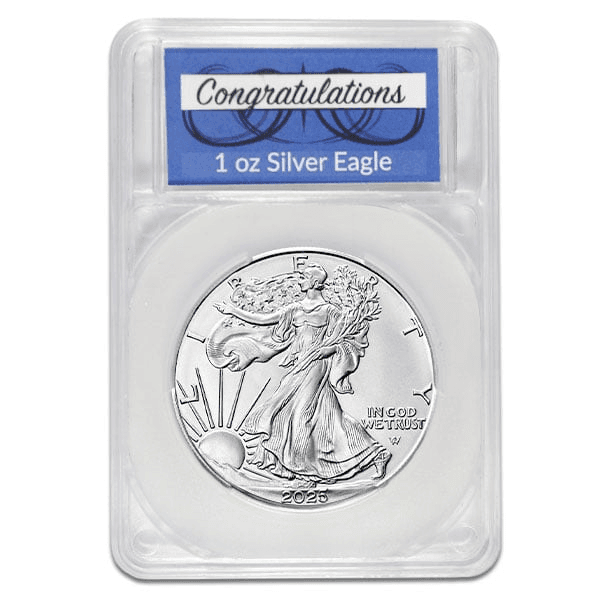 Silver American Eagle - In Congratulations Capsule