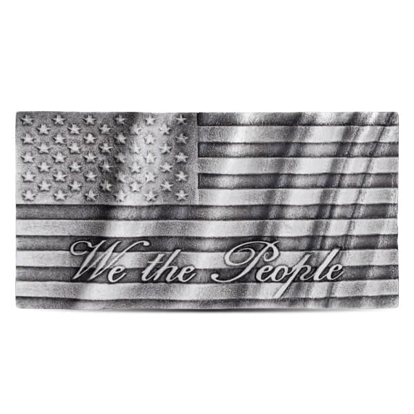 We The People Flag Silver Bar - 3 Troy Ounce, .999 Pure