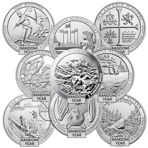America the Beautiful (ATB) 5-Oz Silver Coin (Design Our Choice)