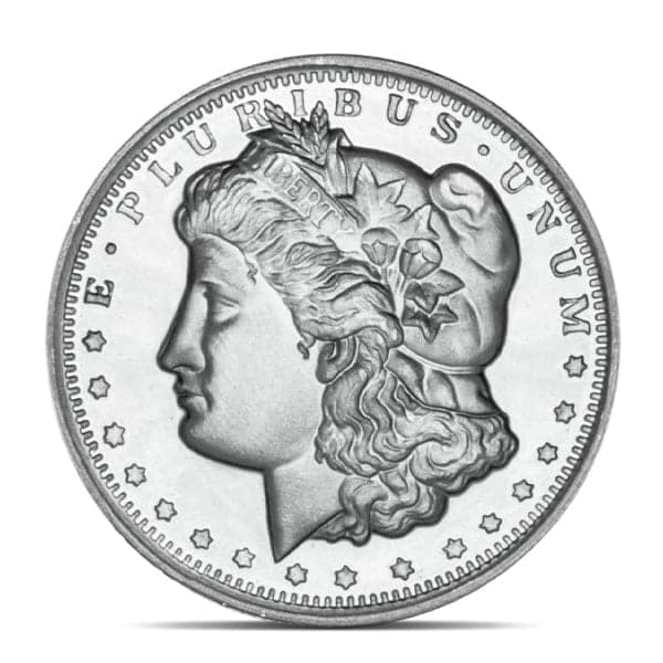 1/2 Troy Ounce Morgan Silver Round, .999 Pure