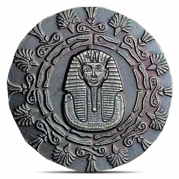 Egyptian King Tut 1/4 Oz Silver Round - .999 Pure