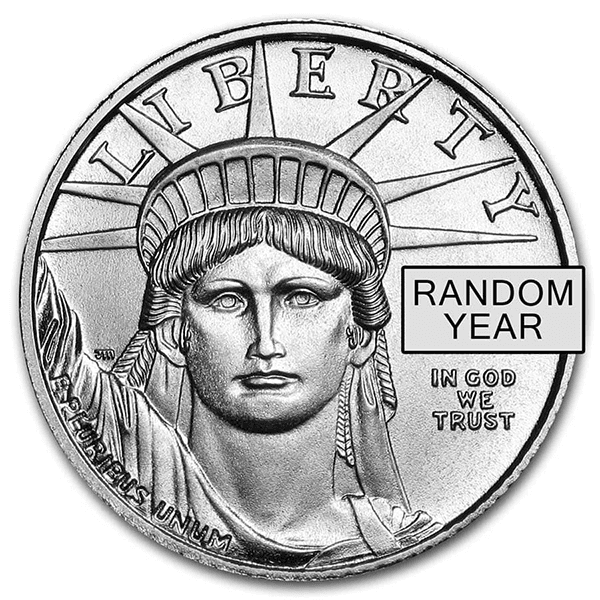1/10 Oz Platinum American Eagle, Any Date/Type, .9995 Pure