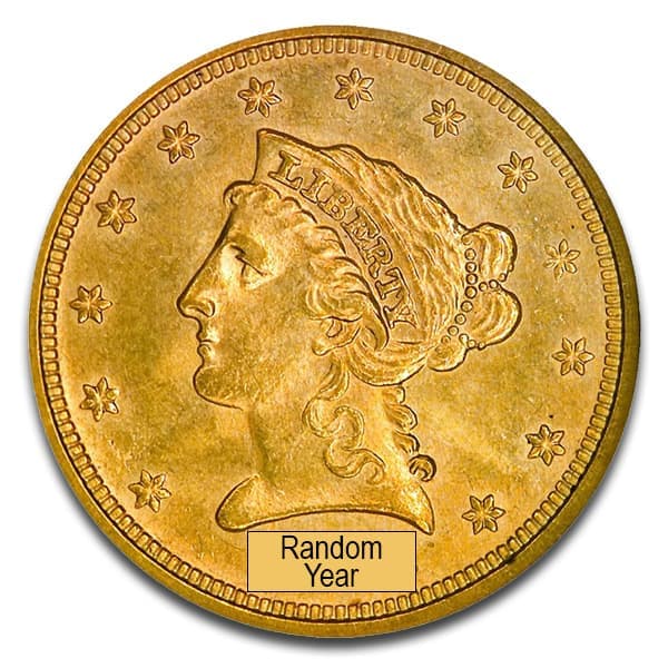 $5 U.S. Liberty Gold Coin, Cleaned/Jewelry Grade