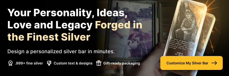 Create your own custom silver bar with BullionMatch
